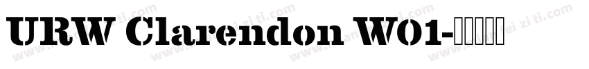 URW Clarendon W01字体转换